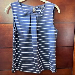 Navy blue striped Banana Republic tank